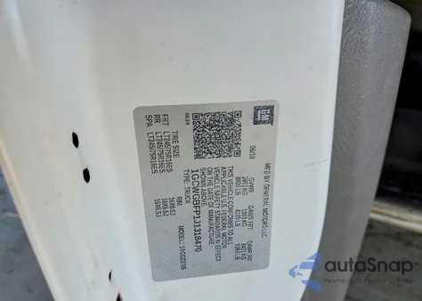 2018 Chevrolet Express G2500 from USA, damaged, VIN 1GCWGBFP1J1318470